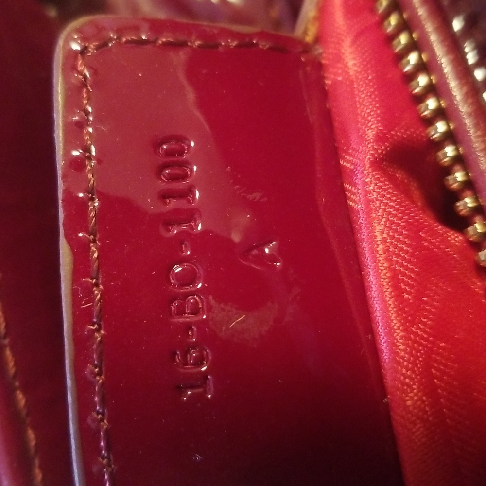 Lady Dior Christian Dior Medium Cannage Red Patent Quilted Leather Handbag - Picture 5 of 16
